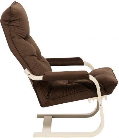 Кресло-трансформер Leset Оливер (Фанера,Березовый шпон,Металл,Велюр/Светло-коричневый) арт.2500000118586