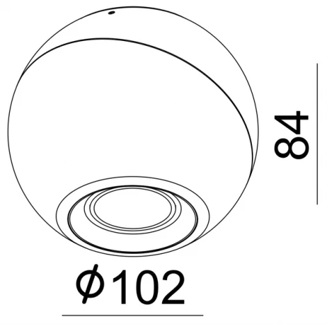 Точечный накладной светильник Deko-Light Bellatrix 348126 (LED, 220V, шар)