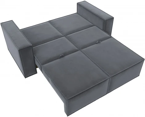 Диван прямой Куба мини (Серый/Велюр) Лига Диванов арт.121875