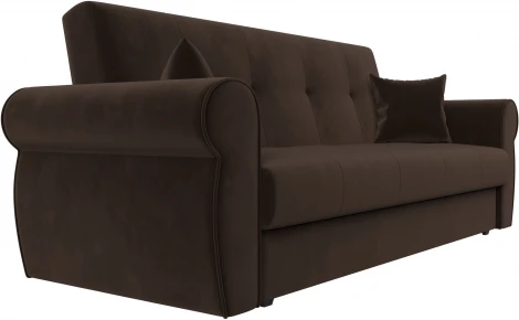 Диван-книжка Лига-019 (Коричневый/Микровельвет) Лига Диванов арт.118359