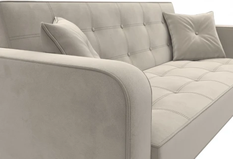 Диван-книжка Тур (Бежевый/Микровельвет) Лига Диванов арт.121780