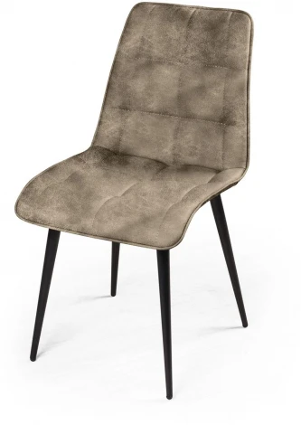 Стул UNO soft, замша silver / чёрный конус Top Concept soft 76216