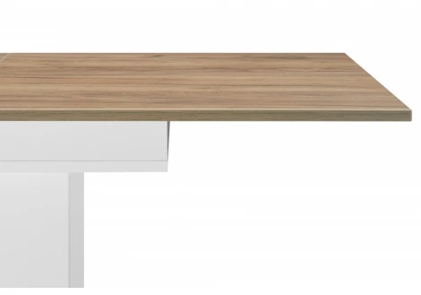 Кухонный стол Woodville Carla белый / крафт золотой