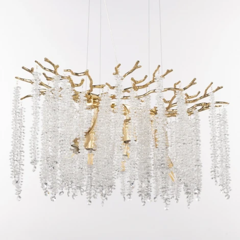 Подвесная люстра хрустальная Arte Milano Milano-2 23210.700.6.E14.A GD (220V, на тросе)