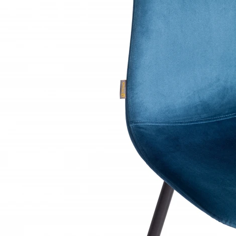 Стул Breeze/Бриз (мод. JSC-58)/2 шт. в упаковке велюр/металл, 44х53х86см, синий HLR63/черный (Комплект из 2 шт.) Tetchair 24485