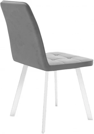 Стул DikLine 207 B22 GREY ,ножки белые