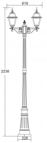 Наземный фонарь Oasis Light Faro Lgg 91109АLgg