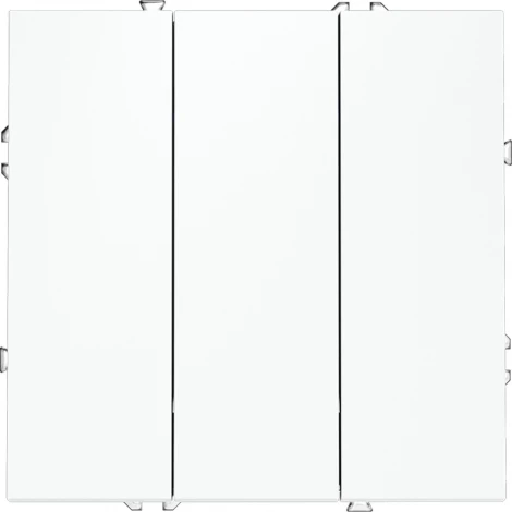 Выключатель трехклавишный (белый матовый) Voltum S70 VLS030102