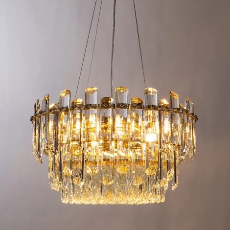 Подвесная люстра каскадная Divinare Bellatrix 3510/17 LM-11 (220V, хрусталь, на тросе)