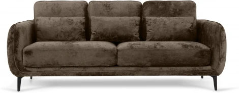 Диван Amsterdam трехместный ОГОГО (арт.786591), (Ткань,Велюр/Коричневый)