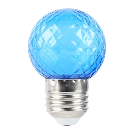 Лампа светодиодная Feron LB-385 52162 шарик синий прозрачный E27 1W 230V