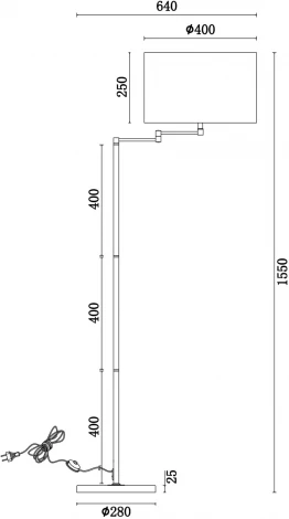 Торшер Freya Joan FR5112FL-01CH