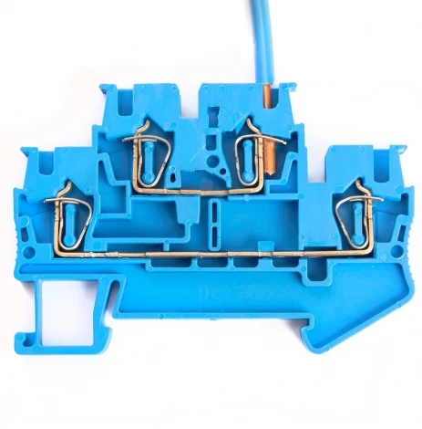 Зажим пружинный 4-х проводной проходной ЗНИ 2 уровня ЗНИ 2,5 мм2 Stekker 39973