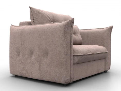 Кресло Лига-100 НПБ (ДСП,Фанера,Велюр/Бежевый) Лига Диванов 137000