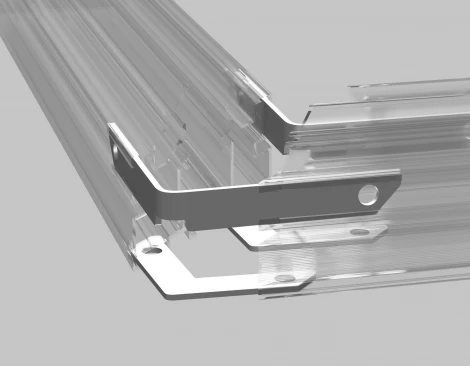 Комплект угловых вертикальных и горизонтальных соединителей 90 для шинопровода Magnetic standard 48V 10mm 4шт Ambrella Track System GL2015