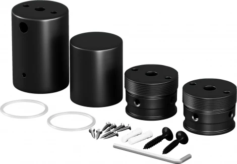 Набор для вертикального накладного монтажа Nemo черный Maytoni Круглый 360° 20312