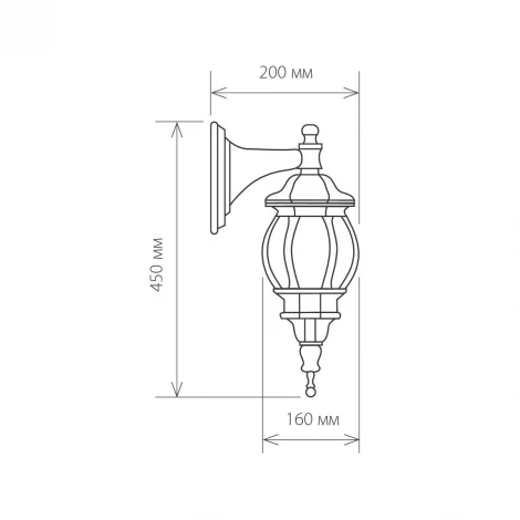 Настенный фонарь уличный Elektrostandard Farola GL 1001D черный