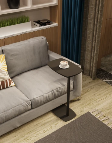 Придиванный стол Калифорния ДЕЙ колор Корунд черный 3880088306