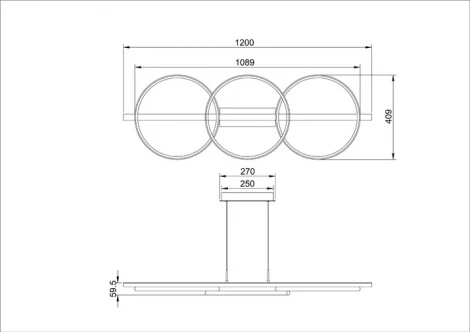 Подвесной светильник Arte Lamp Fluido A3913SP-24BK