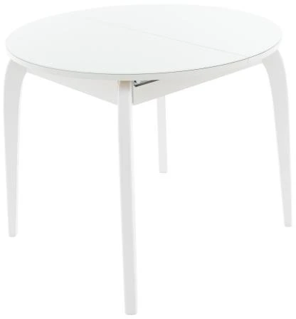Стол Ривьера СВ D90, Стекло, Эмаль белая, 7, Аврора