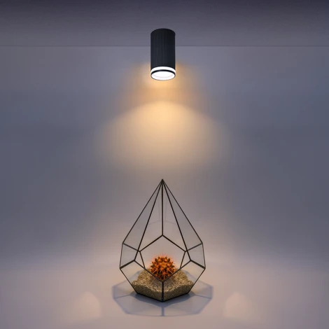 Точечный светильник накладной Wolta WSL-GU10/03BL под лампу GU10 Черный CORALLO