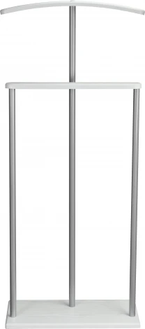 Вешалка костюмная Дэви 1 металлик/белый Mebelik арт.006386