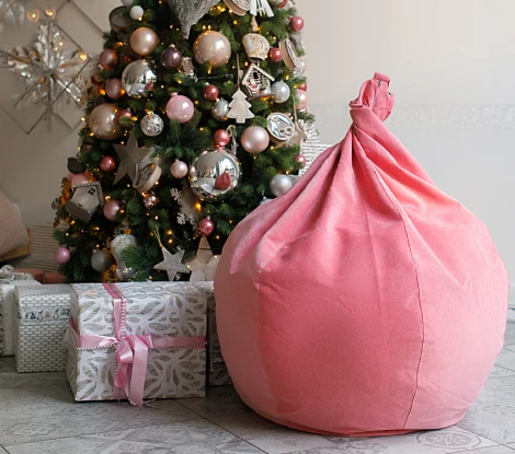 Кресло мешок Dreambag Груша Розовый Микровельвет (3XL, Классический) 5012641
