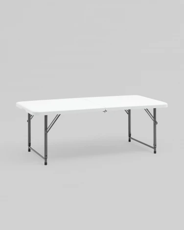 Стол-чемодан складной Stool Group 122*61*74 см с регулировкой высоты серый арт.УТ000040164