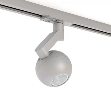 Трековый светильник однофазный 7W 220V Silver RAUMBERG 8588Sv (LED, шар)