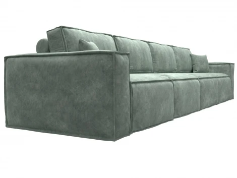 Диван прямой Лига-081 НПБ МегаЛонг (ДСП/Пластик/Велюр/Зеленый) Лига Диванов 130296