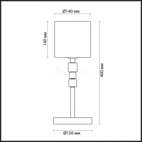 Интерьерная настольная лампа Odeon Light Pavia 4113/1T