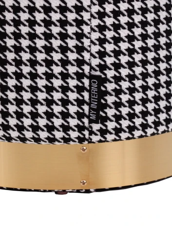 Пуфик большой черный, золото, белый MY iNTERNO MY20A568(big)