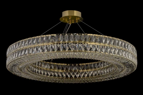 Подвесная люстра Arti Lampadari Sora E 1.5.100.100 G (220V, хрусталь, на тросе, круглые)