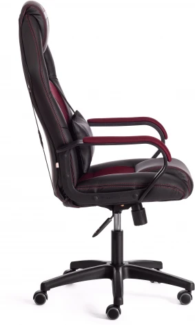 Кресло DRIVER (22) (Искусственная кожа,Ткань /Черный,Бордовый)
