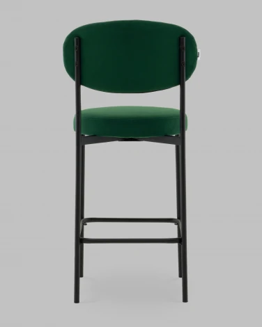 Стул Полубарный Бриф DD велюр зелёный Stool Group арт.УТ000041513
