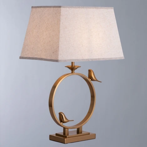 Интерьерная настольная лампа Arte Lamp Rizzi A2230LT-1PB (кольцо, птички)