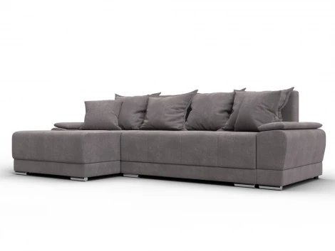 Диван угловой Лига-119 угол левый (ДСП,Брус,Фанера,ЛДС,Велюр/Бежевый) Лига Диванов 137095L