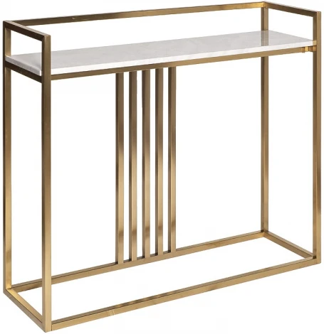 Консольный стол Garda Decor 47ED-182KONS-ZOL (Золото/Белый)