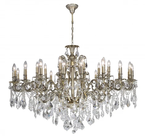 Подвесная большая люстра Dio D'Arte Opera E 1.1.30.600 A (220V, хрусталь, на цепи, подсвечник, свеча)