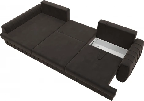 Диван угловой Лига-057 НПБ Лонг угол левый Лига Диванов (Велюр) арт.129301L