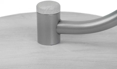 Стол журнальный Дуэт 13Н металлик/дуб дымчатый/прозр. от фабрики Mebelik