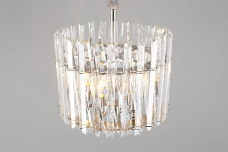 Подвесная люстра Aployt Verene APL.808.03.05 (220V, хрусталь, на цепи, свеча, круглые)