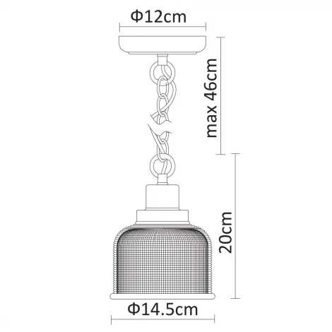 Подвесной светильник Arte Lamp Ricardo A9186SP-1CC (220V, на цепи, круглые)