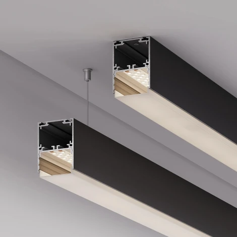 Профиль SL-LINE-4050-3L-2000 ANOD BLACK (Arlight, Алюминий) 044670