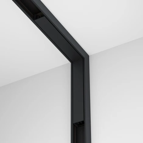 Коннектор угловой внутренний, накладной, черный Maytoni Accessories for tracks Basity TRA172ICL-11B