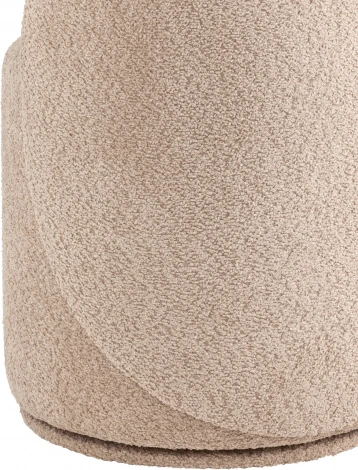 Пуф Loreen вращающийся букле капучино Stool Group (арт.УТ000039105)