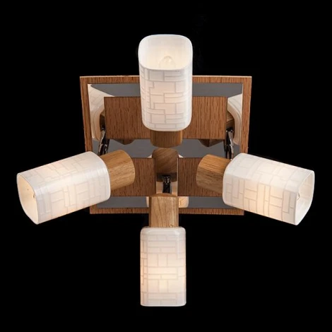 Спот Eurosvet 20029 20029/4 хром / светлое дерево