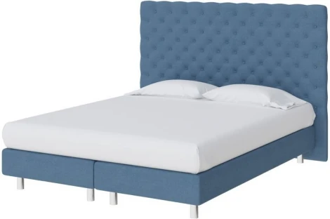 PROxSON Кровать Paris Boxspring Lift (Ткань: Рогожка Тетра Голубой) 120x200