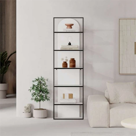 Стеллаж прямой ARCHY BOOKCASE LEVE (ЛДСП/Белый) арт.LEV01139