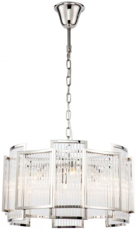 Подвесная люстра iLamp Tribeca MD0276-6C Nic (220V, хрусталь, на цепи, круглые)